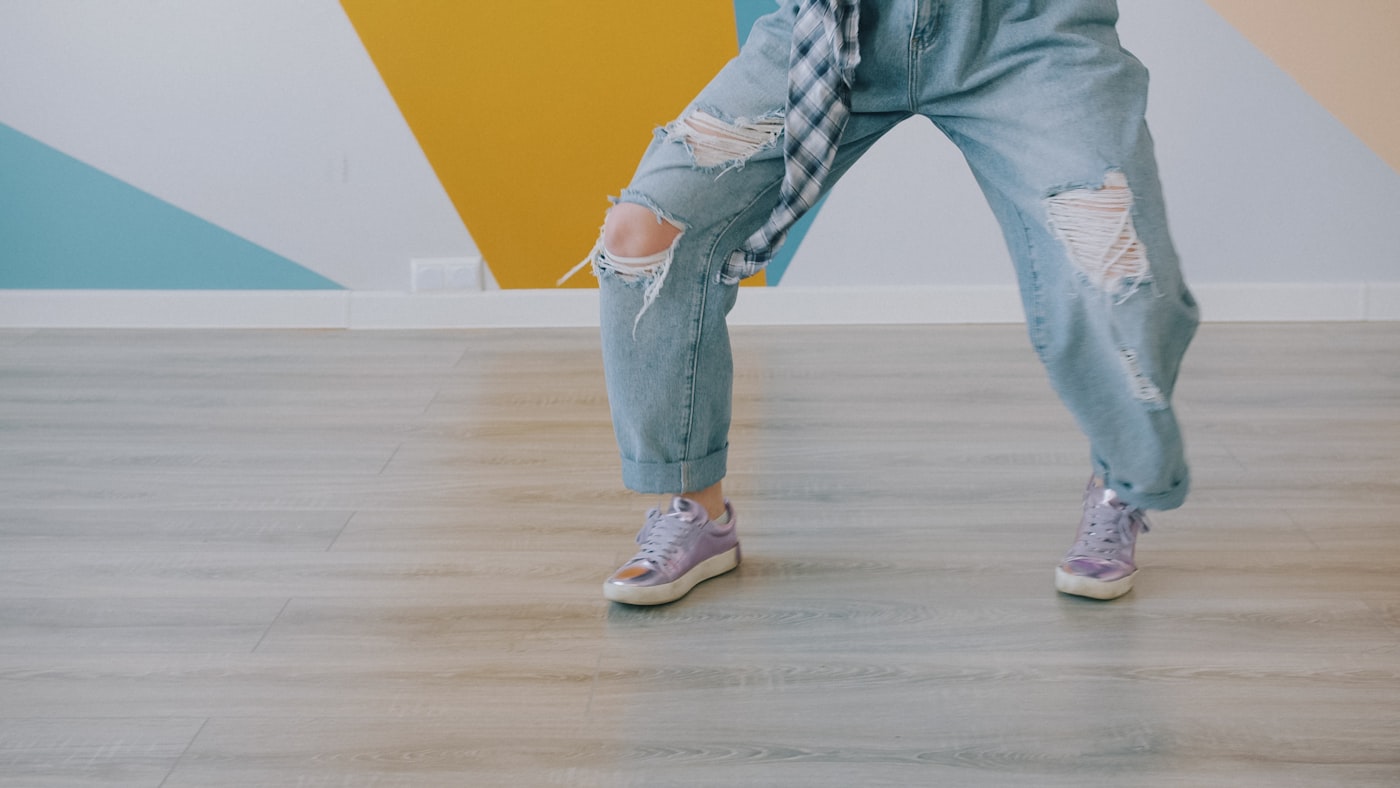 Allievo durante un corso di hip hop a Chiasso