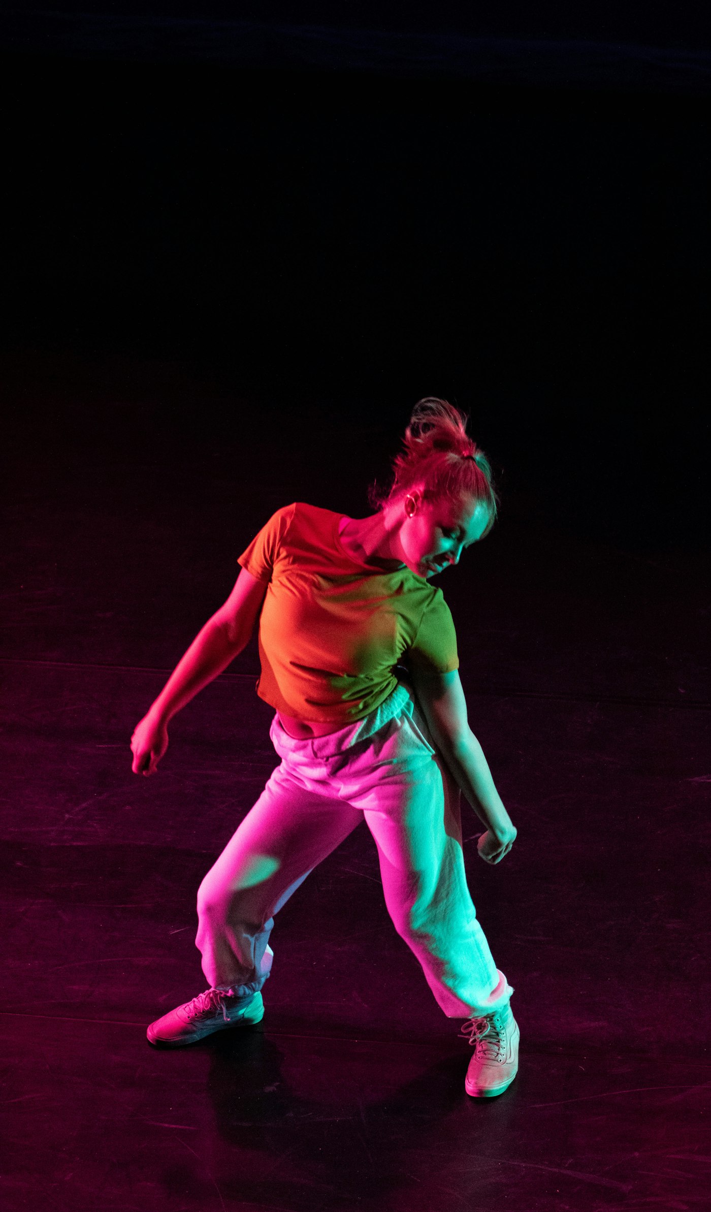 Performance di video dance a Chiasso